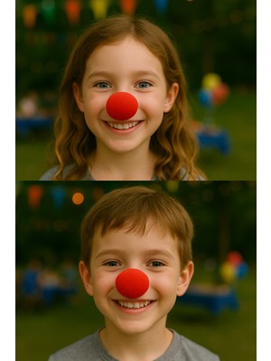 Toyfest Kırmızı Sünger Palyaço Burnu Çocuk Uyumlu Rahat Takılan Eğlenceli Kostüm Aksesuarı - 1 Adet