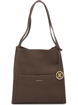 Tergan Vizon Hakiki Deri Kadın Omuz Çantası - S25K1BC80491-S6I
