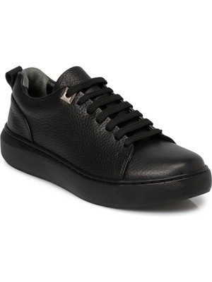 Tergan Siyah Hakiki Deri Kadın Sneaker - K25S1AY68140-A41