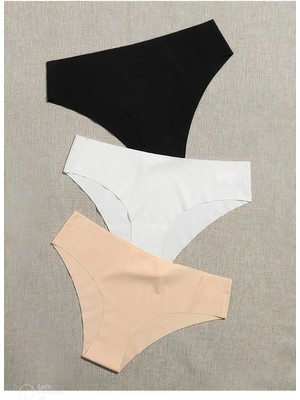 Nbb Siyah 3lü Lazer Kesim Basic Külot