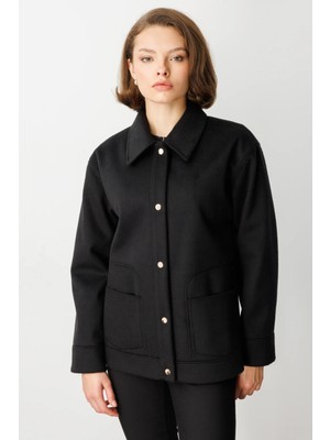 Ekol Torba Cepli Kısa Kaşe Mont