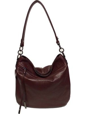 Atelier Terra Marea HERA Bordo | Hakiki Deri Kadın Omuz ve Çapraz Askı Çantası