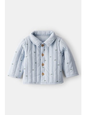 Carter's Mavi Erkek Bebek Hırka Yumuşak Kumaşlı Desenli 24 Ay İçin Rahat Kullanım