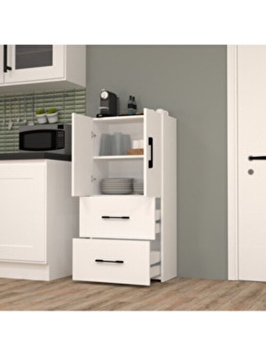 Mobilique Şahane No.6 Mutfak Dolabı Beyaz-Beyaz