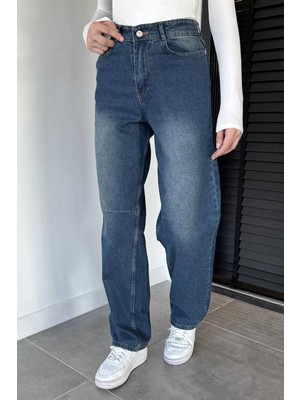 Gülseli Kadın Yüksek Bel Jean Kot Pantolon P-00019431