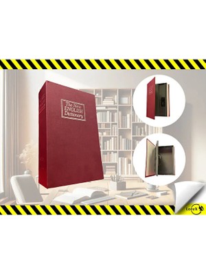 LOREX LR-SBB Kitap Görünümlü Şifreli Kırmızı Kasa Kumbara