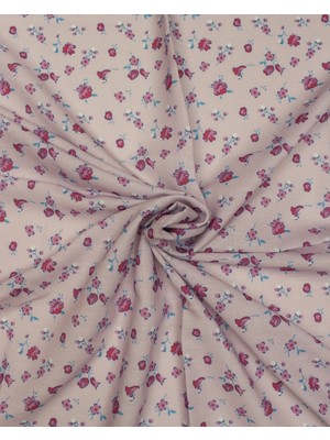 Sardo Kumaş Çiçek Desenli Dijital Baskılı Keten Kumaş / En 1,50 cm - Elbise , Perde ve Kırlent