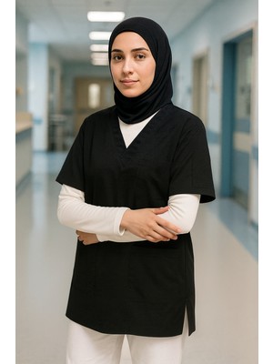 Mirach Tesettür Scrubs Geniş Kalıp 4 Cep Uzun Oversize Model Kaliteli Kumaş Rahat Çalışma Forması Bu Ürüne Açıklama Yaz