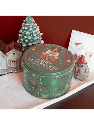 Sarkap Home Nutcracker Dekoratif Metal Saklama Kutusu - Yeşil