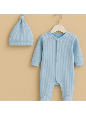 Babytex Bebek Tulum Set Patikli Tulum Şapka Uyku Tulumu