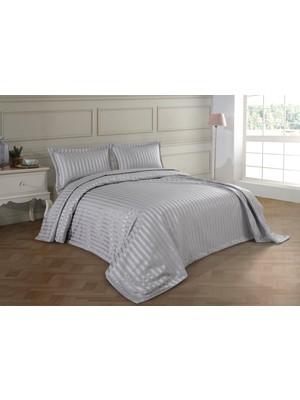 Bir Home Julia Jakarlı Şönil Çift Kişilik Yatak Örtüsü