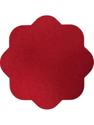 Grand Fine Art 2 Adet Keçe Amerikan Servis-Kolay Silinebilir SUPLA-33X33 Cm-Sekizgen Çiçek Desenli