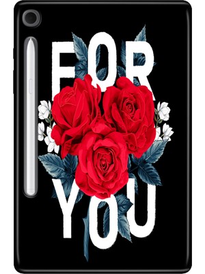 Adasena Samsung Galaxy Tab S10 Lite SM-X400 10.9" Kılıf Tablet Için Desenli Silikon Kapak - For You