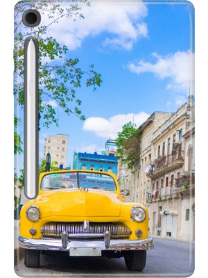 Adasena Samsung Galaxy Tab S10 Lite SM-X400 10.9" Kılıf Tablet Için Desenli Silikon Kapak - Havana Küba