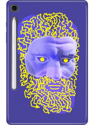 Adasena Samsung Galaxy Tab S10 Lite SM-X400 10.9" Kılıf Tablet Için Desenli Silikon Kapak - Human