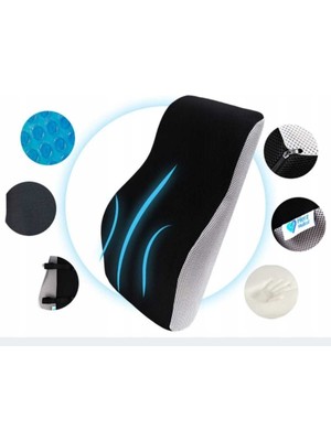 Ortopedik Bel Yastığı Sırt Minderi Araç Bel Destek Yastığı