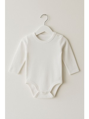 Babytex Uzun Kollu Düz Omuzdan Çıtçıtlı Zıbın Body&zıbın