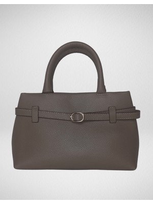 Atelier Terra Marea | Escellon Hakiki Deri Kadın El ve Çapraz Omuz Çantası Kum Beji