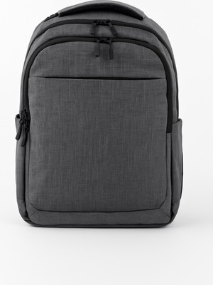 Relaxion Siyah Su Geçirmez Astarlı Kumaş Sırt Çantası