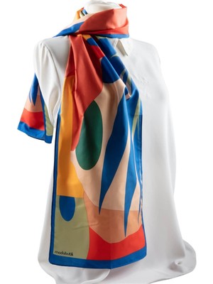 Modabutik Geometri Desenli Kadın Fular