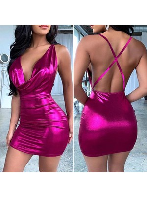 Çamaşır Kenti Dekolteli Elbise