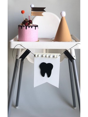 Aloha Concept Ilk Dişim Çıktı Mama Sandalyesi Flaması - Duvar Süsü