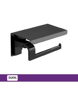 Duxxa F1 Etajerli Kağıtlık Mat Siyah A.1750.MS