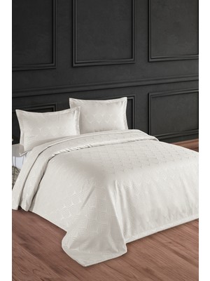 Bir Home Clasy Jakarlı Şönil Çift Kişilik Yatak Örtüsü