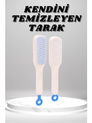 Astraltech Silikon Yumuşak Sıkı Dişli Sihirli Geri Çekilebilir Tarak Kendini Temizleyen Saç Fırçası