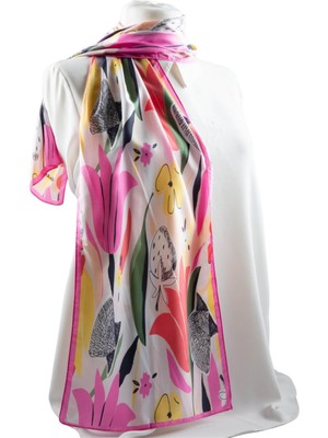 I108 Modabutik Çiçek Desenli Kadın Fular