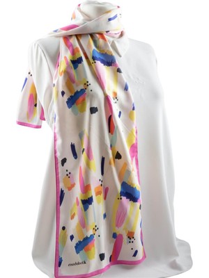 I90 Modabutik Geometrik Desenli Kadın Fular