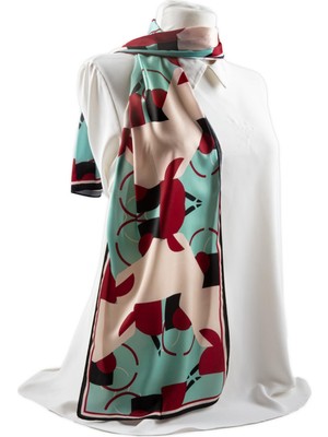 I5 Geometrikl Desenli Fular 30X140