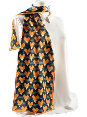 Modabutik Kalp Desenli Fular