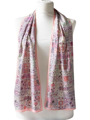 I83 Modabutik Geometrik Desenli Kadın Fular