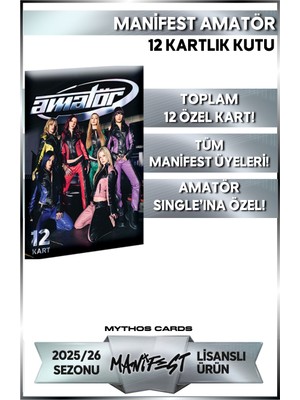 Mythos Cards Manifest Koleksiyon Kartları Amatör 12 Kartlık Kutu Aksesuar 2025/26 Sezonu