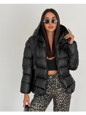 Volans Moda Metal Fermuar Şişme Mont