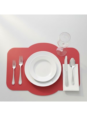 Grand Fine Art 2 Adet Deri Dikdörtgen Amerikan Servis 33X44 cm Simetrik Desenler Serisi 117