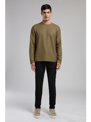 Lee Cooper Jack Orta Bel Dar Kesim Dar Paça Siyah Erkek Jean Pantolon