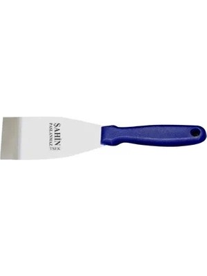 Buğz Bursa Paslanmaz Gıda Spatulası No:5, 12 cm - Plastik Sap