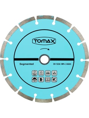 Buğz Segmentli Elmas Beton Kesici Disk - 180X2,2X22