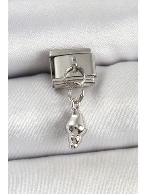 Vice Avm 316L Çelik Sallantılı Deniz Kabuğu Model Gümüş Renk Nomination Charm EB-53-vice/(1395) 2561