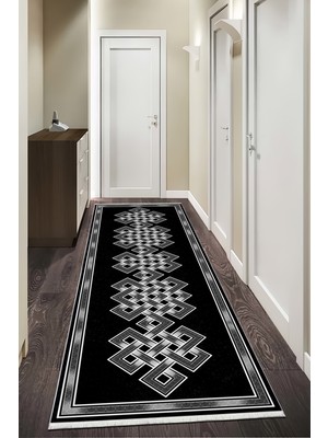 Bazaar Forum Pamuk Taban Dijital Baskı Kaymaz Tüy Dökmeyen Makinada Yıkanabilir Salon Halısı Mutfak Halısı