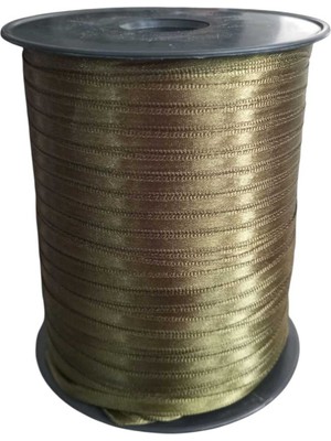 Özel Lastik 6 mm Yeşil 500 mt Saten Kurdele, Askılık Kurdele, Paketlik Kurdele, 6 mm Kurdele Makara Şekilli