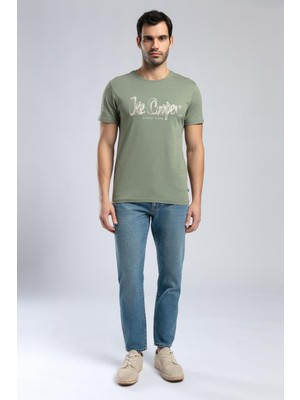 Lee Cooper London Normal Bel Dar Konik Kesim Daralan Paça Mavi Erkek Jean Pantolon