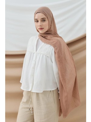 Tesettür Diyarı Aya Serisi Şal- Vizon