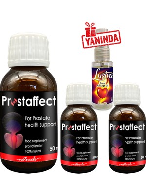 Prostaffect : Erkeklere Özel 3 Adet 50 ml Şurup + Yanında Lustra Masaj Yağı