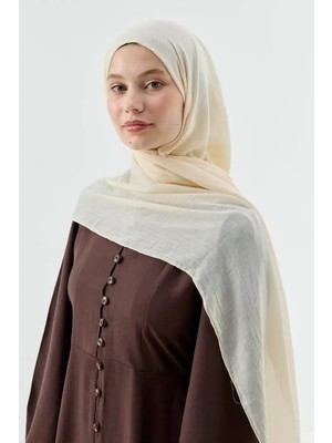 Tesettür Diyarı Aya Serisi Şal- Ekru