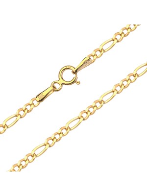 Figaro Altın Zincir Kolye 14 Ayar