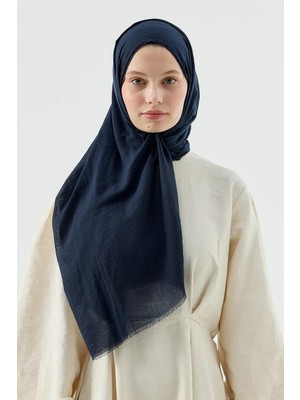 Tesettür Diyarı Aya Serisi Şal- Koyu Lacivert