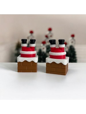 Tridori Bacaya Sıkışan Noel Baba Clicker - Mekanik Switchli Stres Oyuncağı